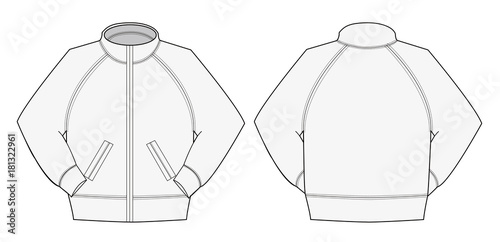 Illustration of jumper / training wear (white) photo
