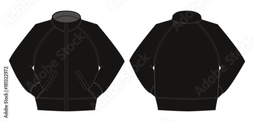 Illustration of jumper / training wear (black) photo