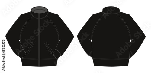 Illustration of jumper / training wear (black)