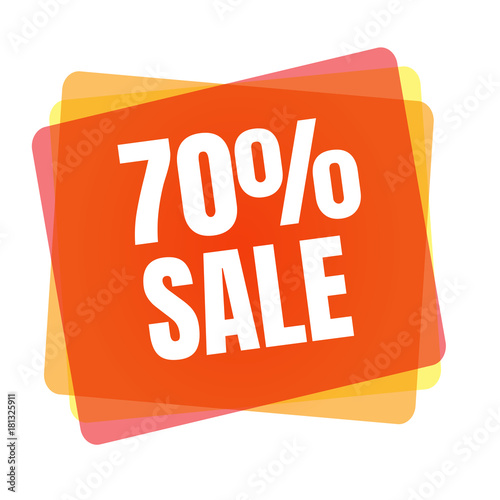 Special offer sale tag. Discount symbol retail. Colorful sticker sign price isolated from white background. Label in modern graphic style vector illustration for black friday or bargain sale.