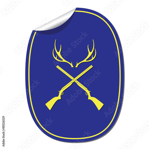 Hunting club logo icon
