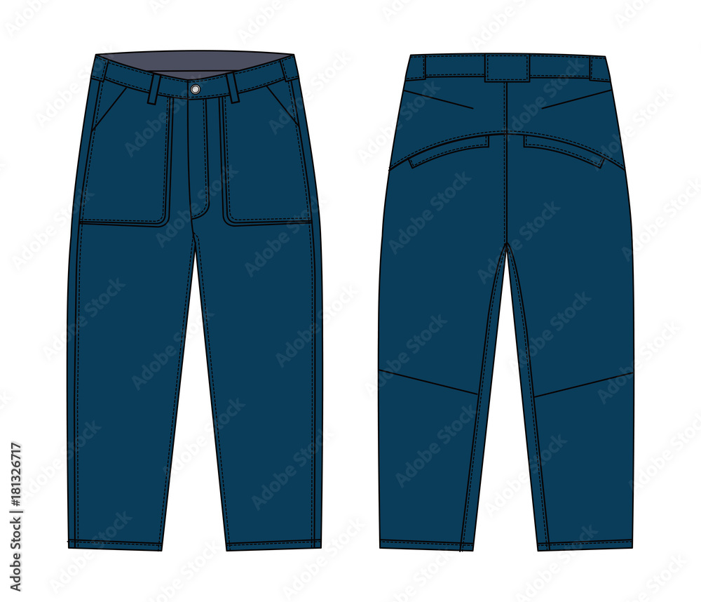Denim pants illustration Denim pants illustration