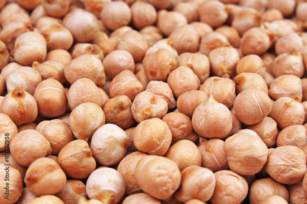 Chickpeas texture pattern as background. Food photo. Chickpeas texture pattern as background. Food photo.