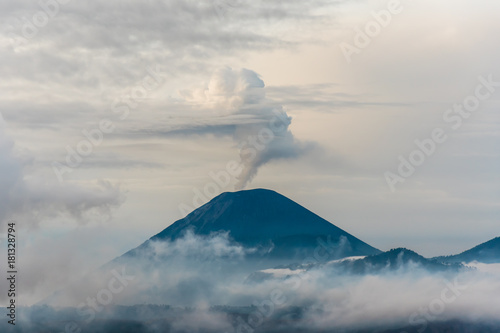 beautiful Volcano Mount Bromo at java island in Indonesia.