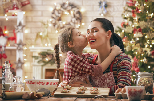 cooking Christmas cookies