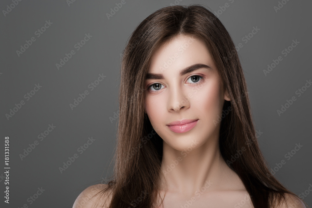 woman with perfect skin and natural make-up woman with perfect skin and natural make-up