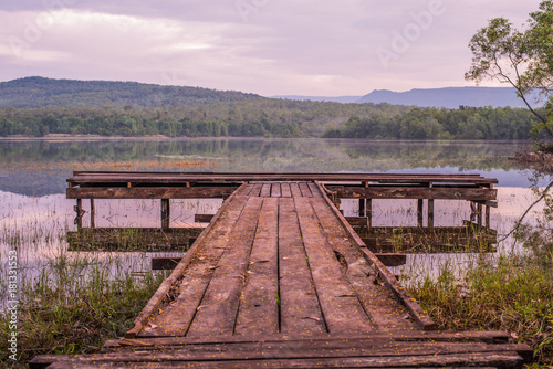 Viewpoint on Chakrapong Reservoir (KHO ITO waterfall) at prachinburi thailand.