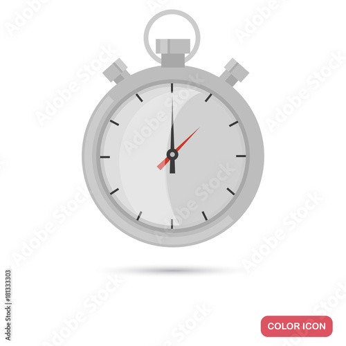 Sport stopwatch color flat icon