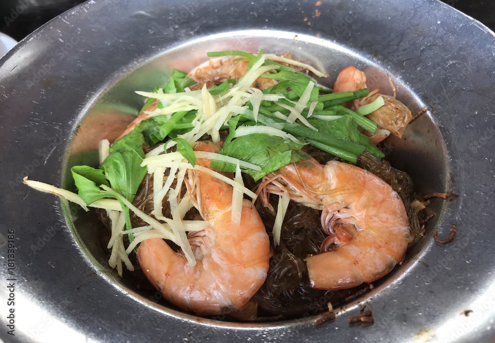 Ginger Shrimp with Glass Noodles Ginger Shrimp with Glass Noodles