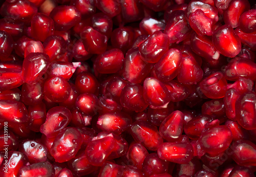 pomegranate seeds texture macro