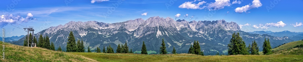 Wilder Kaiser - Blick von der Tanzbodealm