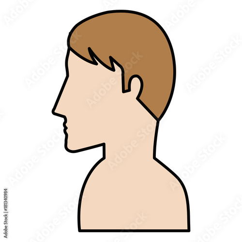man profile shirtless avatar character