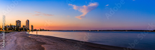 Sunset on the beach