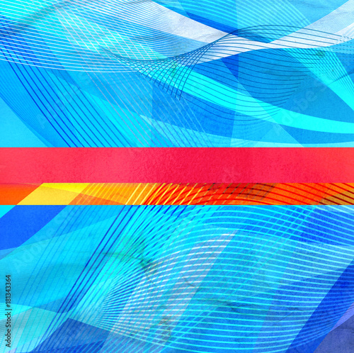 Abstract wavy elements background