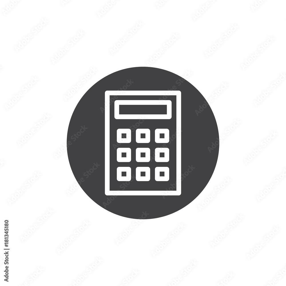 Calculator icon vector, filled flat sign, solid pictogram isolated on white. Symbol, logo illustration. Calculator icon vector, filled flat sign, solid pictogram isolated on white. Symbol, logo illustration.