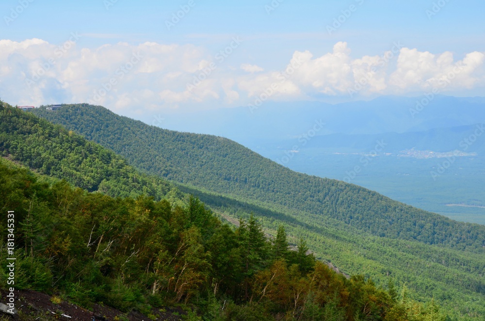 Obraz premium 日本 山梨県 富士山 登山 夏 japan Yamanashi Fuji san Mountain climbing trekking summer