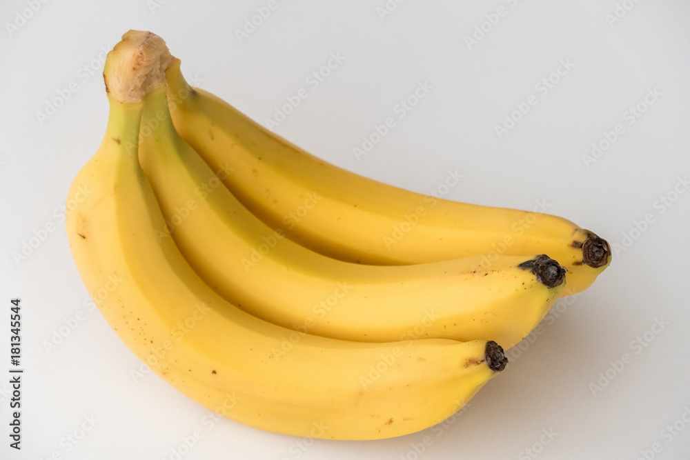 Bunch of ripe bananas / Bunch of yellow ripe bananas isolated on white background