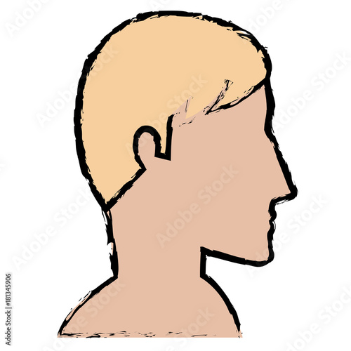 man profile shirtless avatar character