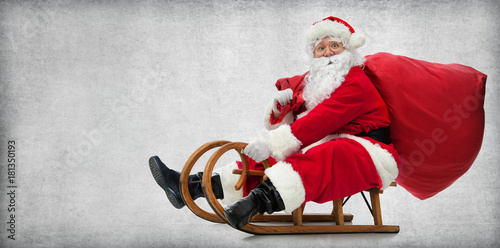 Santa Claus on his sledge