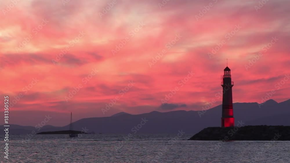 Seaside town of Turgutreis and spectacular sunsets Seaside town of Turgutreis and spectacular sunsets