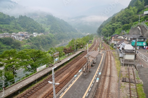 日本 徳島県 三好市 祖谷渓（いやだに、いやけい）祖谷渓谷 かずら橋 Japan Shikoku Tokushima Miyoshi city Iya Valley vine bridge