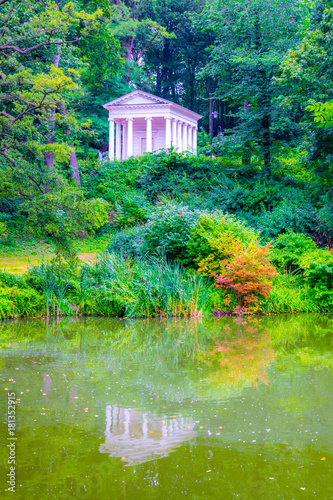 View of the classicist temple to the goddess Diana Also called the 