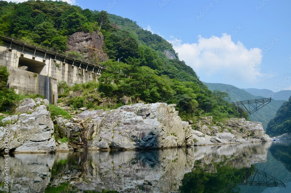 日本 徳島県 三好市 大歩危 小歩危 ラピス大歩危 遊覧船 Japan Shikoku Tokushima Miyoshi city Iya Valley Oboke Koboke sightseeing boat