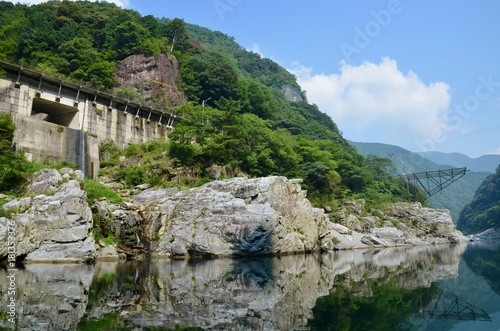 日本 徳島県 三好市 大歩危 小歩危 ラピス大歩危 遊覧船 Japan Shikoku Tokushima Miyoshi city Iya Valley Oboke Koboke sightseeing boat photo