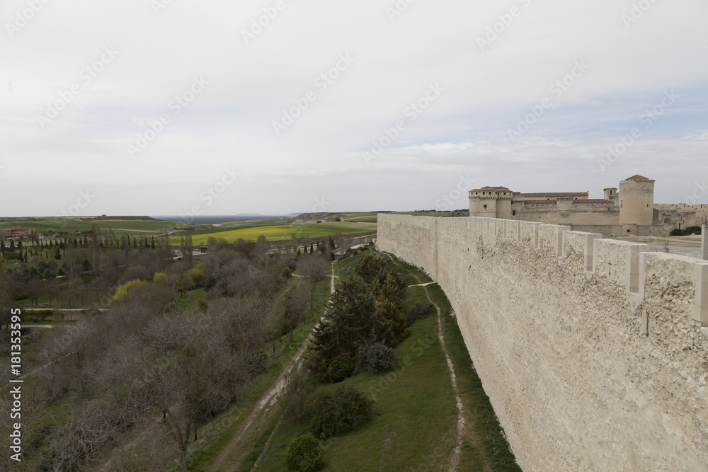 views of the castle of cuellar.