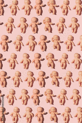 Fototapeta Naklejka Na Ścianę i Meble -  Baby doll pattern