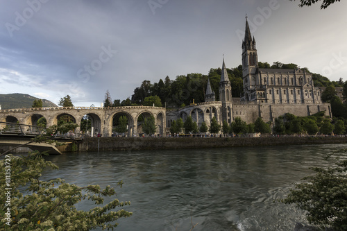 Obraz na płótnie views of the sanctuary of Lourdes. w salonie
