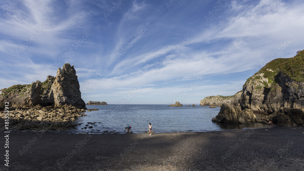 coast of asturias in spain.