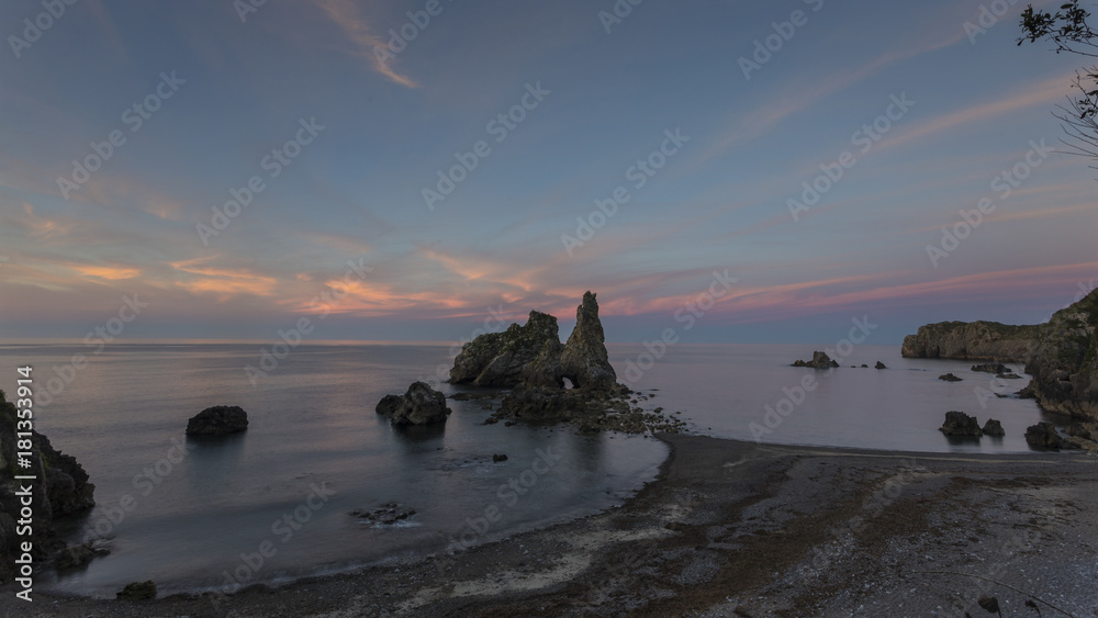 coast of asturias in spain.