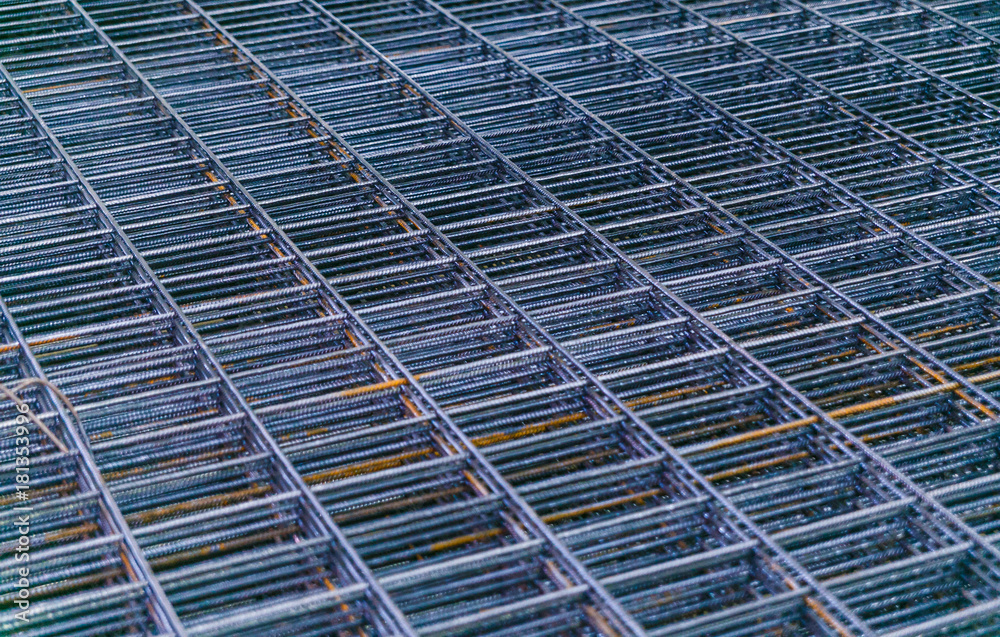 Rolls of aluminum metal fittings steel armature . Heavy industry