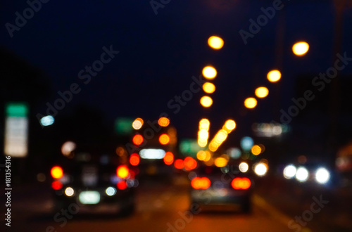 night city light bokeh background
