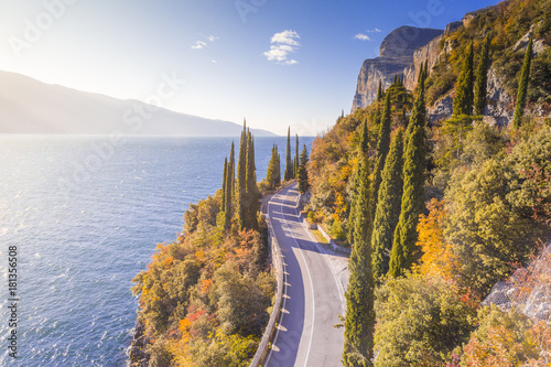 Gardesana Occidentale scenic route, Garda Lake, Brescia province, Lombardy, Italy photo