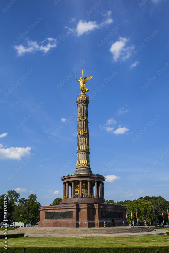 The Siegessaule is the Victory Column located on the Tiergarten at Berlin, travel in Germany