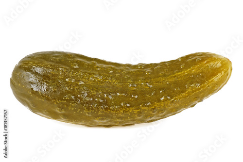 Pickles cucumber isolated on white background