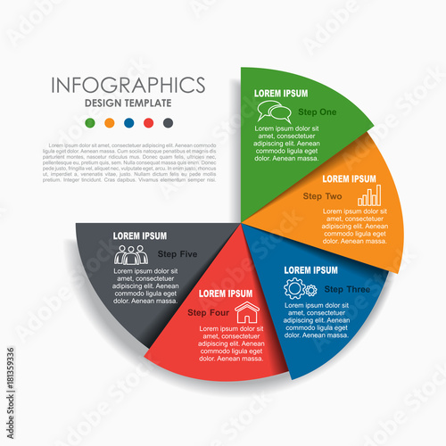 Infographic template. Can be used for workflow layout, diagram, business step options, banner, web design.