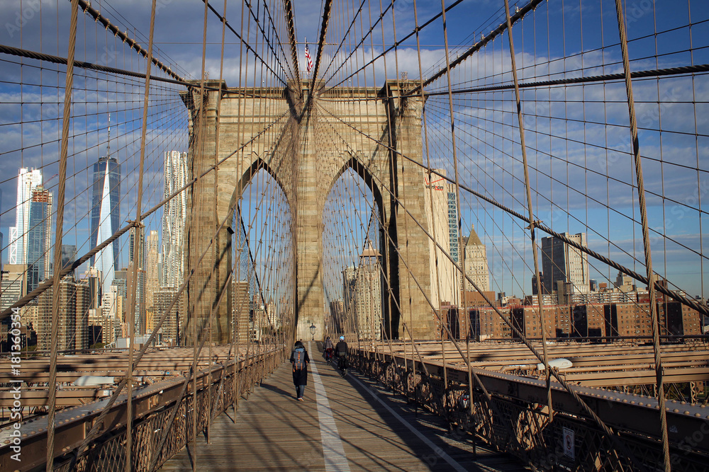Fototapeta premium Widok na Most Brookliński, Nowy Jork, USA