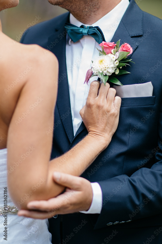 Wedding bouquet of the groom, the wedding bouquet, wedding floristry Wedding bouquet of the groom, the wedding bouquet, wedding floristry