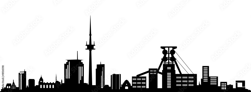 Obraz premium Skyline Essen