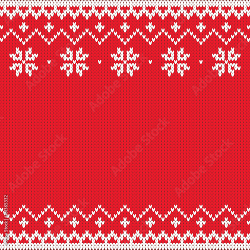 Merry Christmas wool knitted sweater background illustration, Christmas and holiday design template