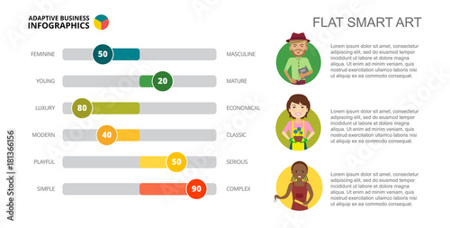 Horizontal Bar Chart Slide Template