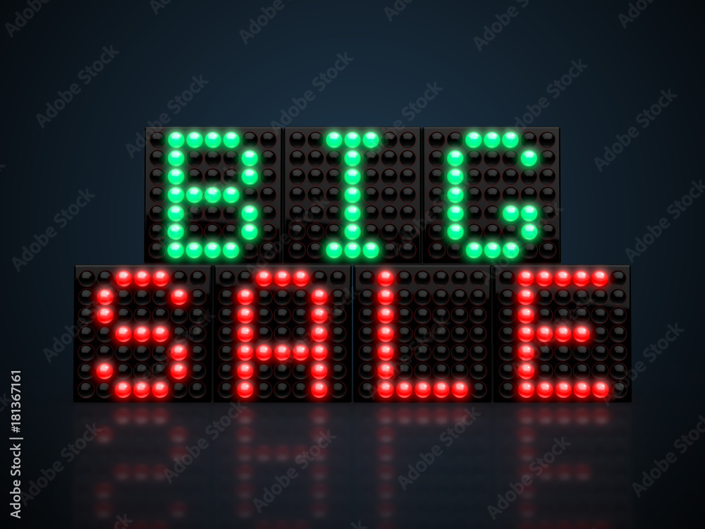 Big Sale text on led display Big Sale text on led display