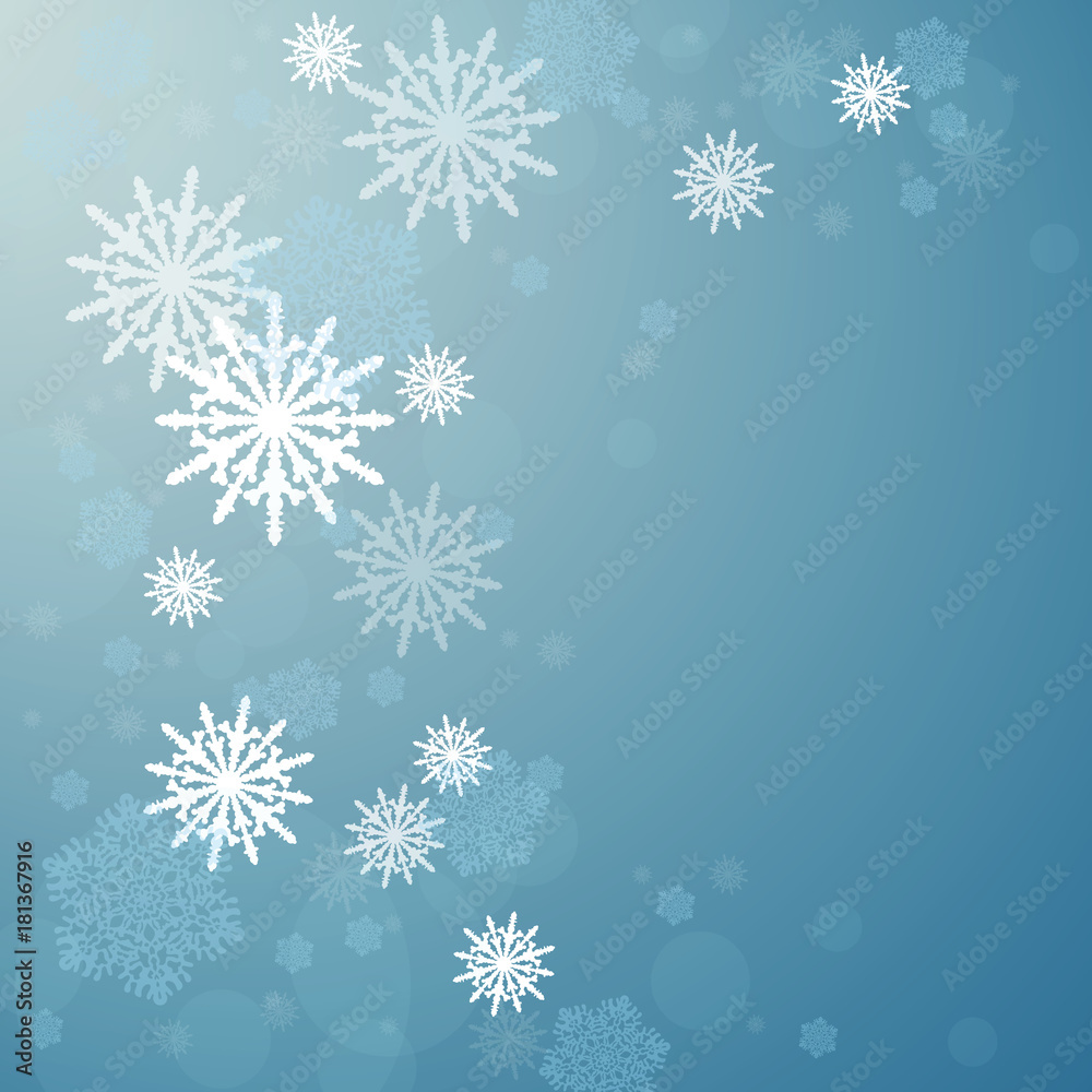 Christmas. Snowfall. Celebratory background.Vector illustration. Eps 10.