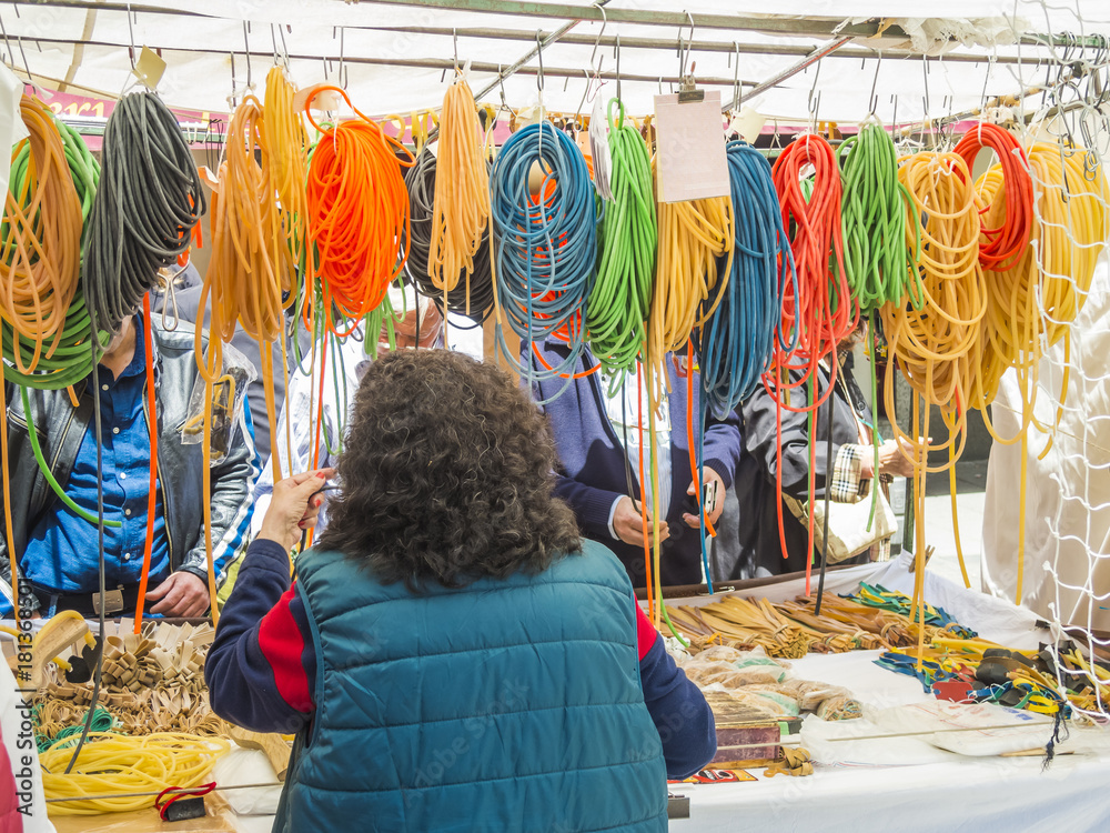 Fototapeta premium The typical street market of the city of Madrid
