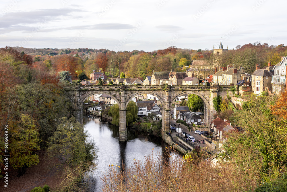 Knaresborough rivier and viaduct, United Kingdom