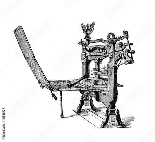 The Columbia Press invention of George Clymer, an American of Swiss extraction, was manufactired between 1845 and 1851