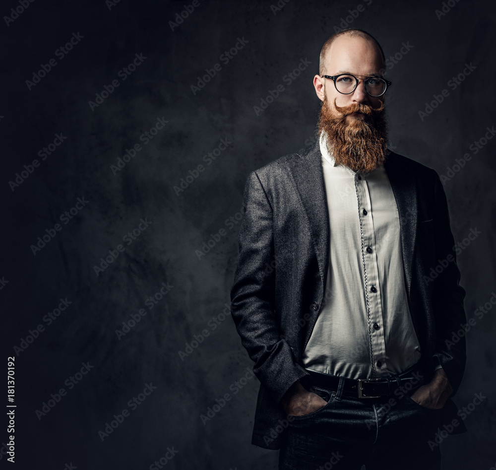 Fototapeta premium A man dressed in a suit.
